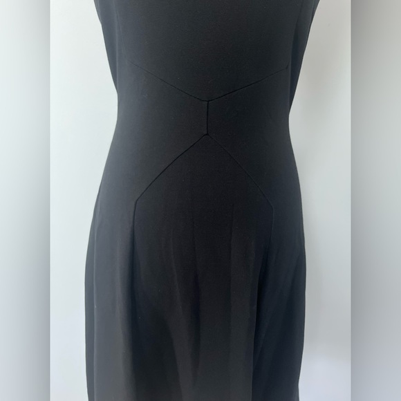 ERDEM Saks Fifth Ave‎ Lorna Dress Ponte Jersey Black Size 4 Sleeveless Lace NEW - Picture 3 of 16